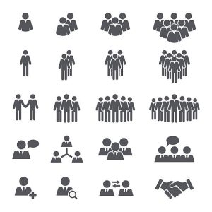 Business People Team Icon Set