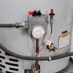 Water temperature controls on a hot water heater